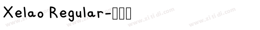 Xelao Regular字体转换
